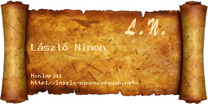 László Ninon névjegykártya